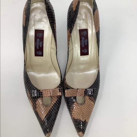 John Galliano snakeskin pumps size 8 - Picture 1 of 6